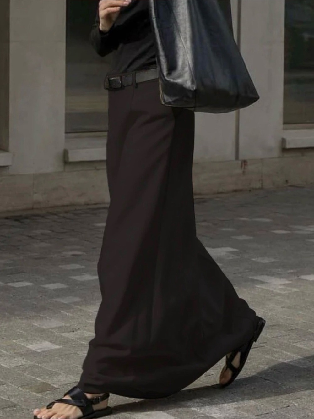NWT UOOZEE Black H-Line Maxi Skirt Size 2XL